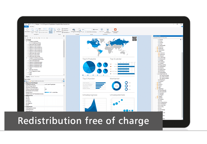 Report Designer redistributable with no additional costs