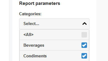Report parameter