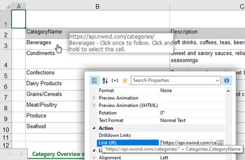 Excel Export