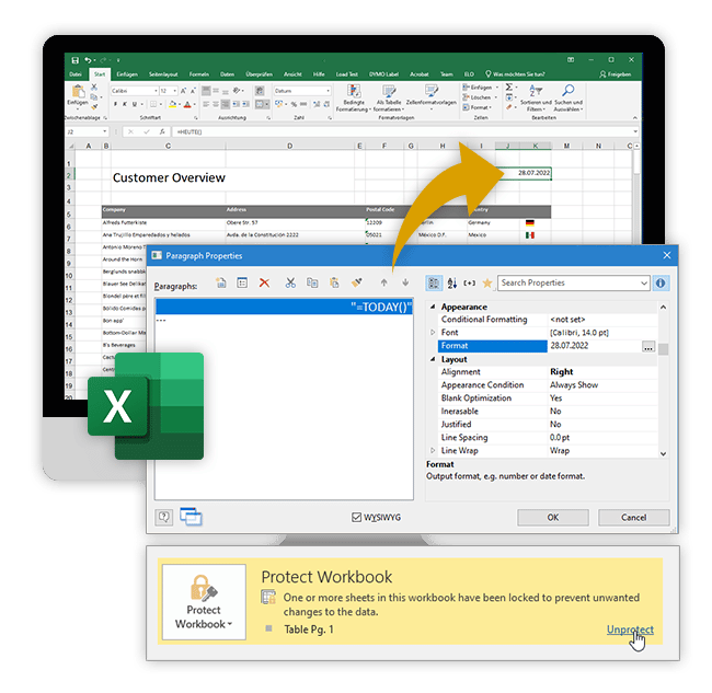 New options for Excel export