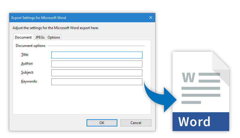 New options for Word export