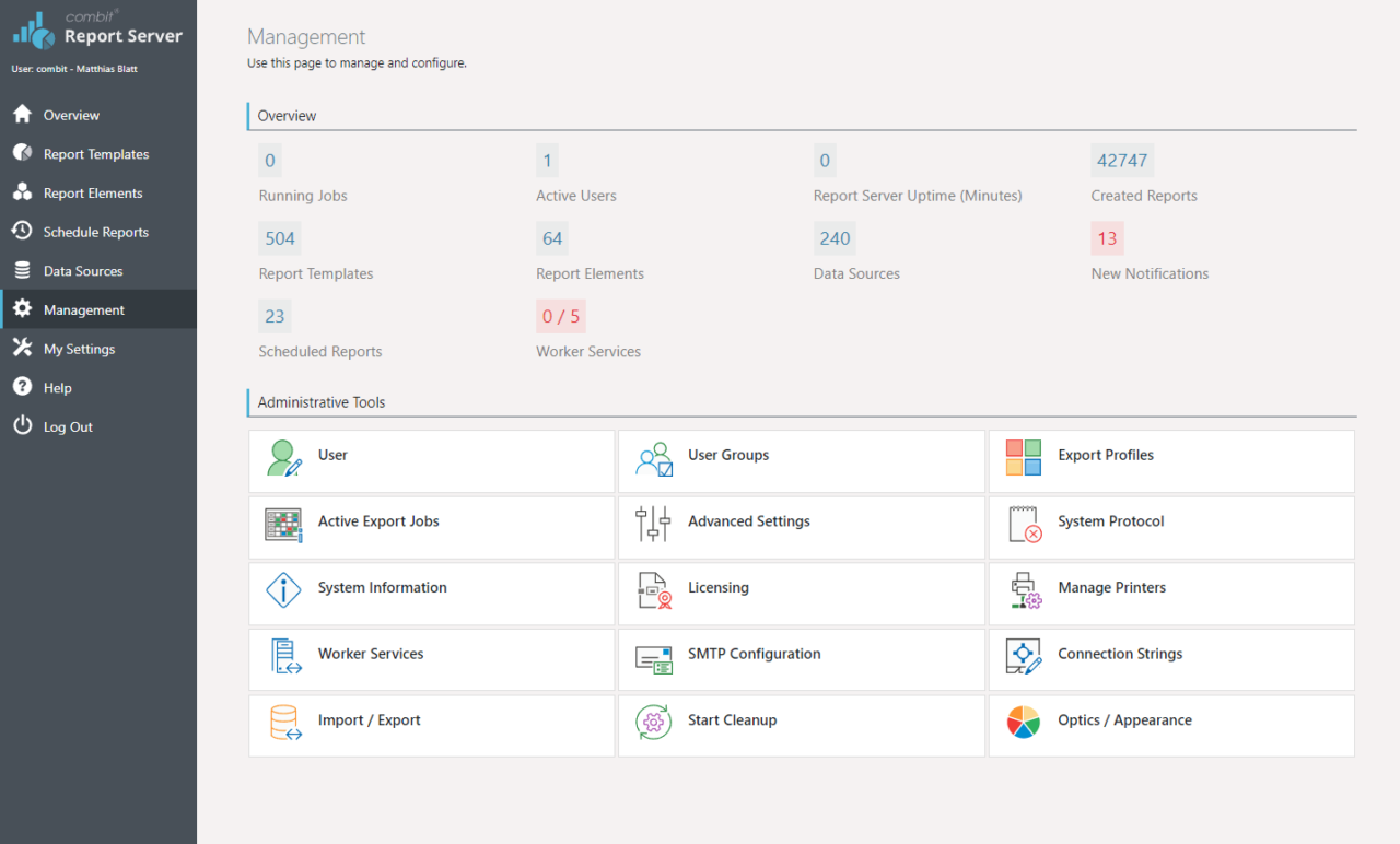 Report Server from combit | web-based reporting platform